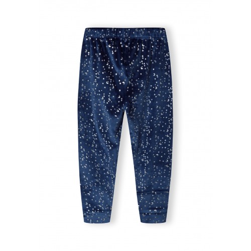 Minoti Πυτζάμες Owl Blue Velour (20PJ1)