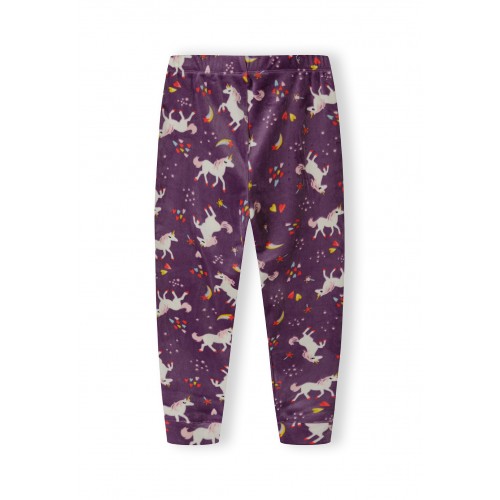 Minoti Πυτζάμες Unicorns Purple Velour (20PJ3)