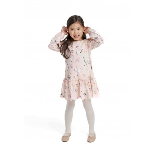 Minoti Φόρεμα Με Frill Pink Unicorns (16DRESS2)