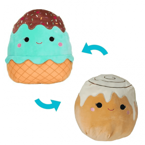 Squishmallows Flipamallow Maya The Ice cream and Chanel The Cinammon Roll (650494)