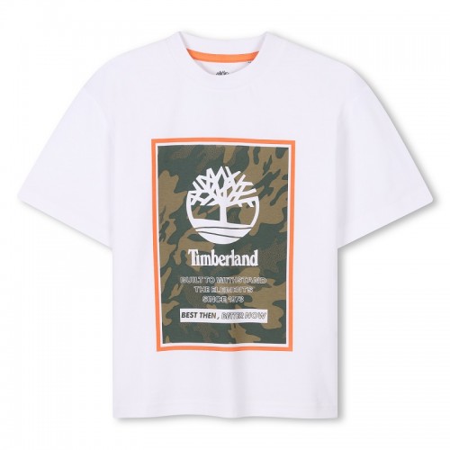 Timberland Short Sleeves Tee-Shirt White Teen (T60427)