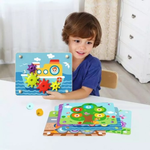 Tooky Toy Παιχνίδι Λογικής με Γρανάζια (TK352)