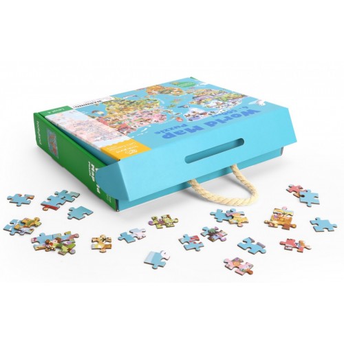 Tooky Toy Puzzle 500τεμ Παγκόσμιος Χάρτης (LT012)