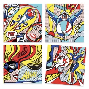 Djeco Ζωγραφική με Μαρκαδόρους Σούπερ Ήρωες Roy Lichtenstein (09376)