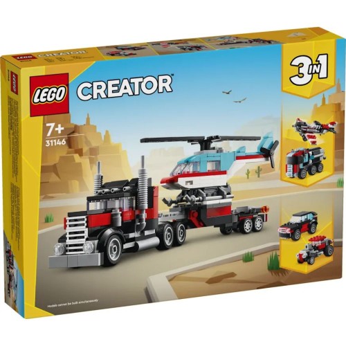 Lego Creator Flatbed Truck With Helicopter (31146)