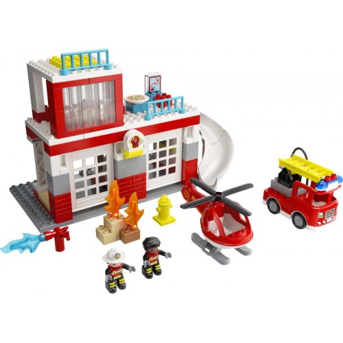 Lego Duplo Fire Station & Helicopter (10970)