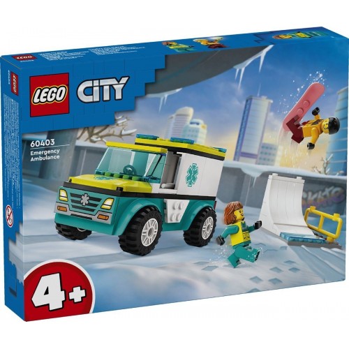 Lego City Emergency Ambulance and Snowboarder (60403)