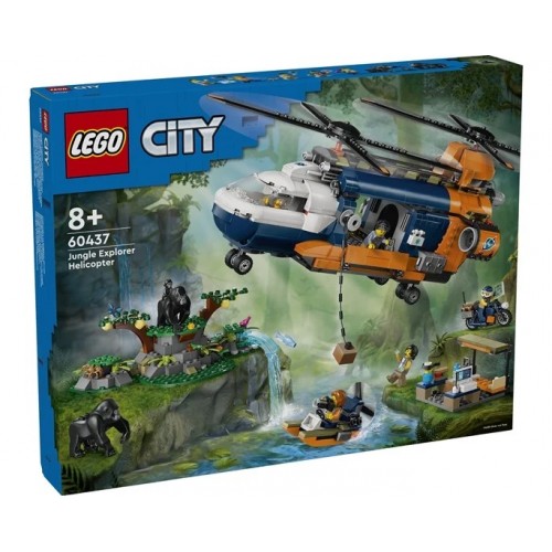 Lego City Jungle Explorer Helicopter at Base Camp (60437)