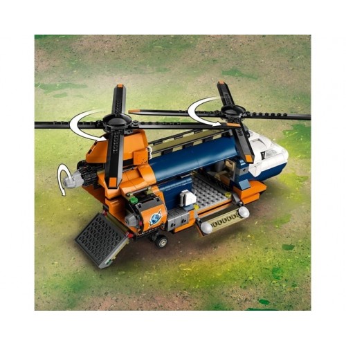 Lego City Jungle Explorer Helicopter at Base Camp (60437)