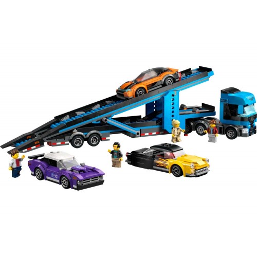 Lego City Car Transporter Truck With Sports Car Set (60408)