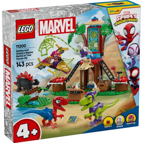 Lego Super Heroes Spidey & Gobby's Raptor Battle At Tree (11200)