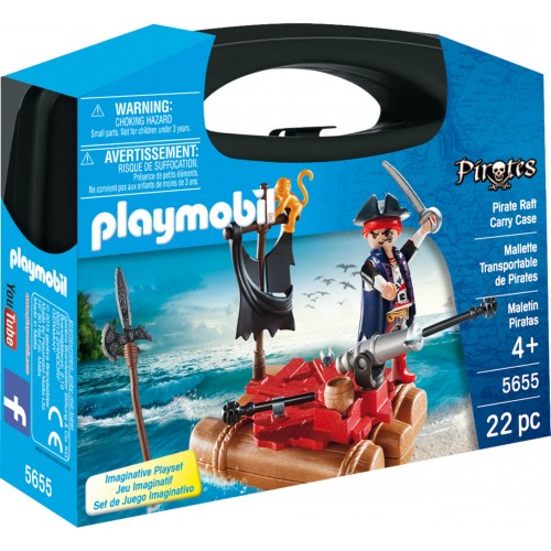 Playmobil Βαλιτσάκι Πειρατής με Σχεδία (5655)