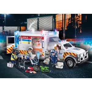 Playmobil US Ambulance Όχημα Πρώτων Βοηθειών (70936)