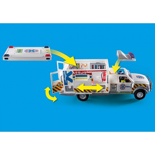 Playmobil US Ambulance Όχημα Πρώτων Βοηθειών (70936)