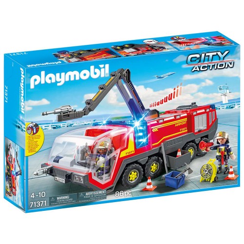 Playmobil Πυροσβεστικό Όχημα με Φώτα, Ήχο και Πυροσβεστική Κάνουλα (71371)