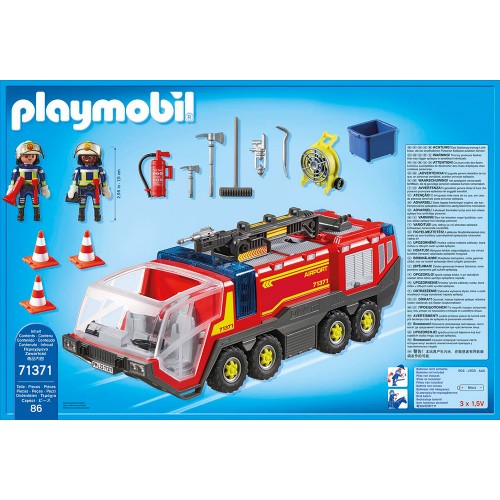 Playmobil Πυροσβεστικό Όχημα με Φώτα, Ήχο και Πυροσβεστική Κάνουλα (71371)