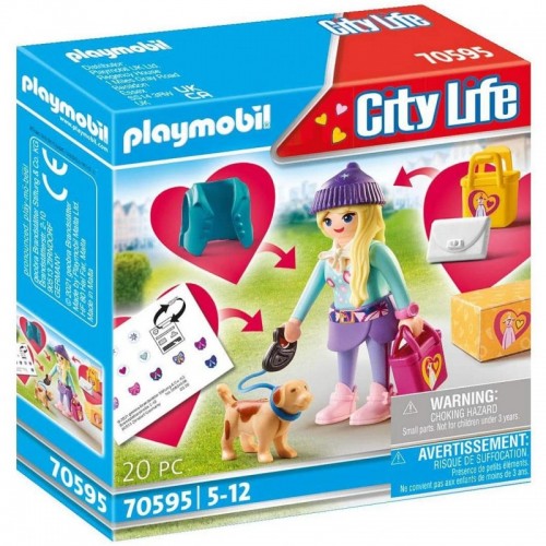 Playmobil Fashion Girl με σκυλάκι (70595)