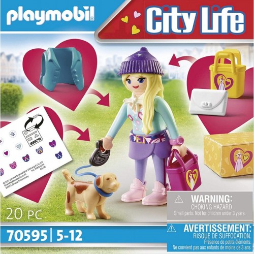 Playmobil Fashion Girl με σκυλάκι (70595)