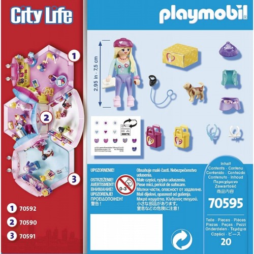 Playmobil Fashion Girl με σκυλάκι (70595)