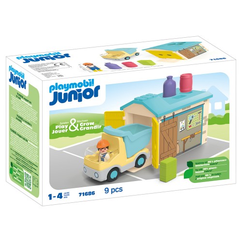 Playmobil Junior - Φορτηγό με γκαράζ (71686)