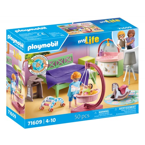 Playmobil Μοντέρνο Υπνοδωμάτιο με Κούνια (71609)