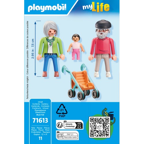 Playmobil Παππούς και Γιαγιά με Μωρό (71613)