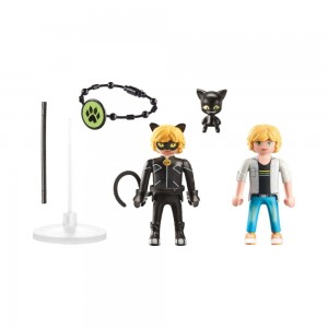 Playmobil Miraculous - Adrien & Cat Noir (71337)