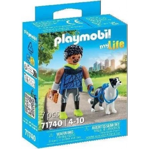 Playmobil My Life - Αθλητής με Μπόρντερ Κόλεϊ (71740)