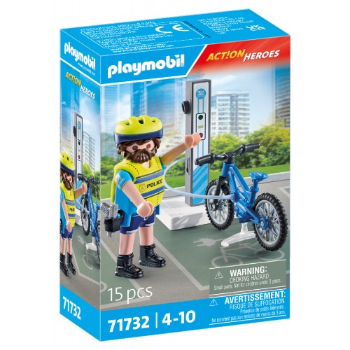 Playmobil Αστυνόμος με Ηλεκτρικό Ποδήλατο (71732)