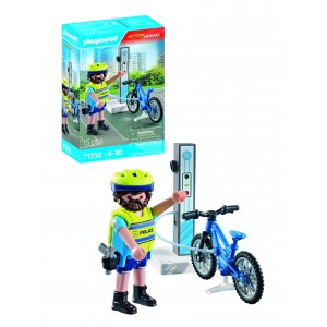 Playmobil Αστυνόμος με Ηλεκτρικό Ποδήλατο (71732)