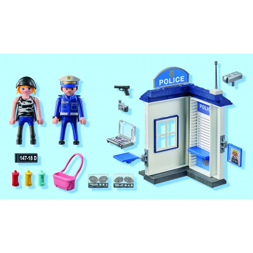 Playmobil Starter Pack Δωμάτιο Εξακρίβωσης Στοιχείων Συλληφθέντων (71733)