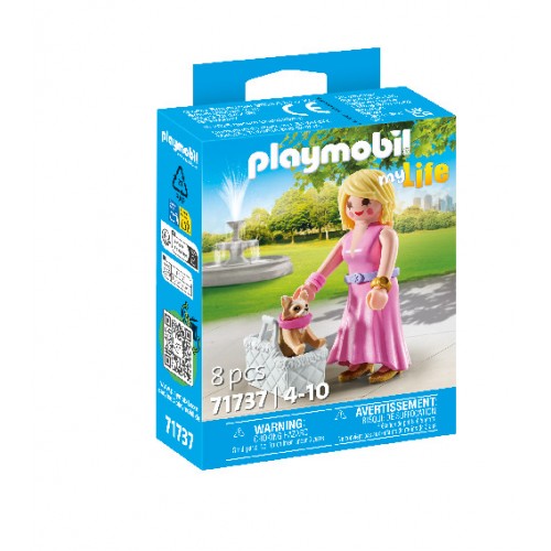 Playmobil Pet Collection - Γυναίκα με Τσιουάουα και καλάθι (71737)