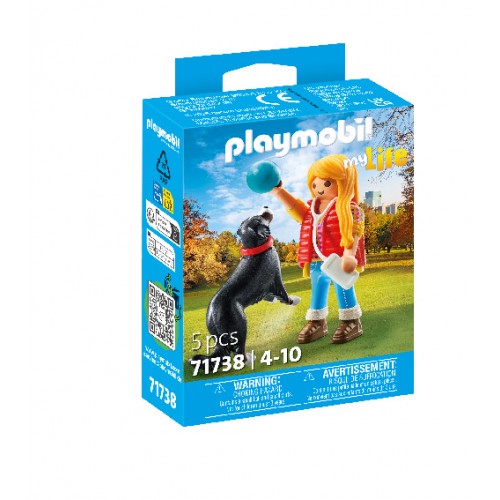 Playmobil Pet Collection - Γυναίκα με ορεινό σκύλο Μπερνίζ (71738)