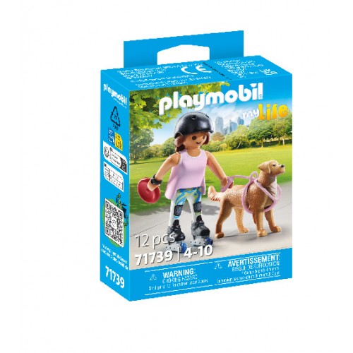 Playmobil Pet Collection - Σκέιτερ με Ριτρίβερ (71739)