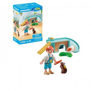 Playmobil Pet Grooming - Ινδικά χοιρίδια με σπιτάκι (71746)