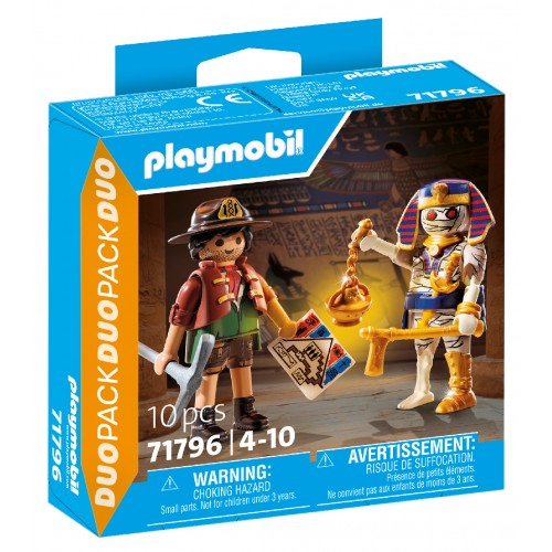 Playmobil Duo Pack Κυνηγός Θησαυρού και Μούμια (71796)