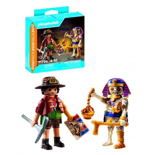 Playmobil Duo Pack Κυνηγός Θησαυρού και Μούμια (71796)