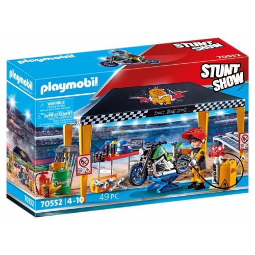 Playmobil Stunt Show Σκηνή Συνεργείο Επισκευών (70552)