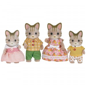 Sylvanian Families Οικογένεια Straped Cat (5180)