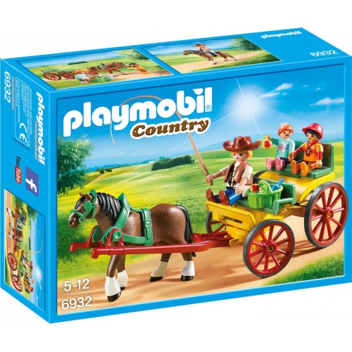Playmobil Άμαξα με οδηγό και παιδάκια (6932)